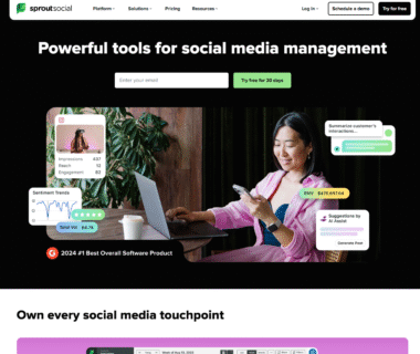 Sprout Social Homepage