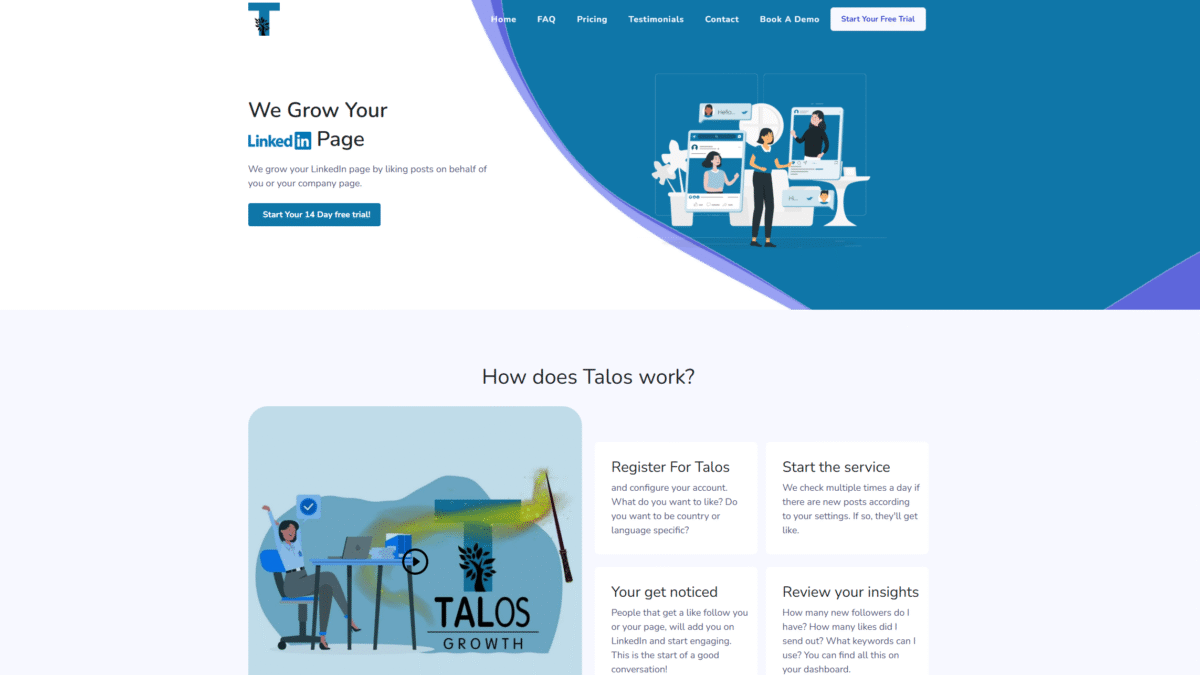 Talos Growth Homepage