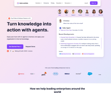 TextCortext Homepage