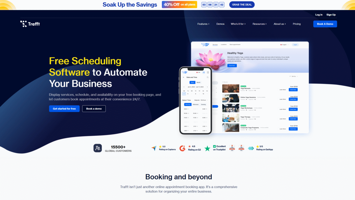 Trafft Homepage