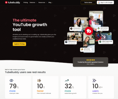 TubeBuddy Homepage