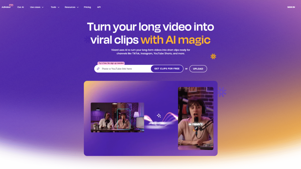 Vizard Homepage