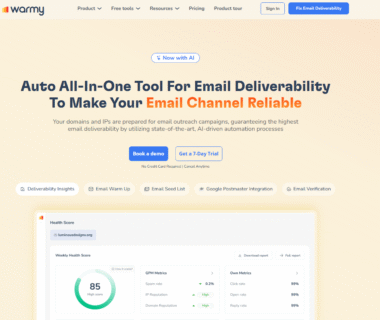 Warmy Homepage