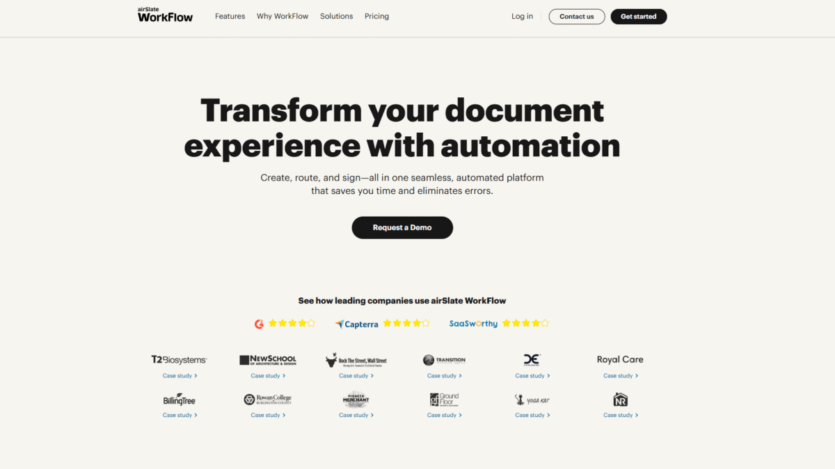 airSlate Homepage