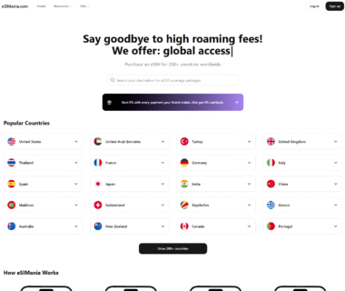 eSIMania Homepage
