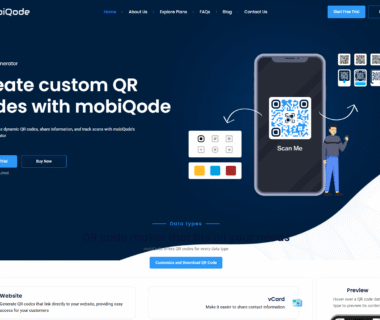 mobiqode homepage